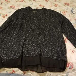 Black and white sweater